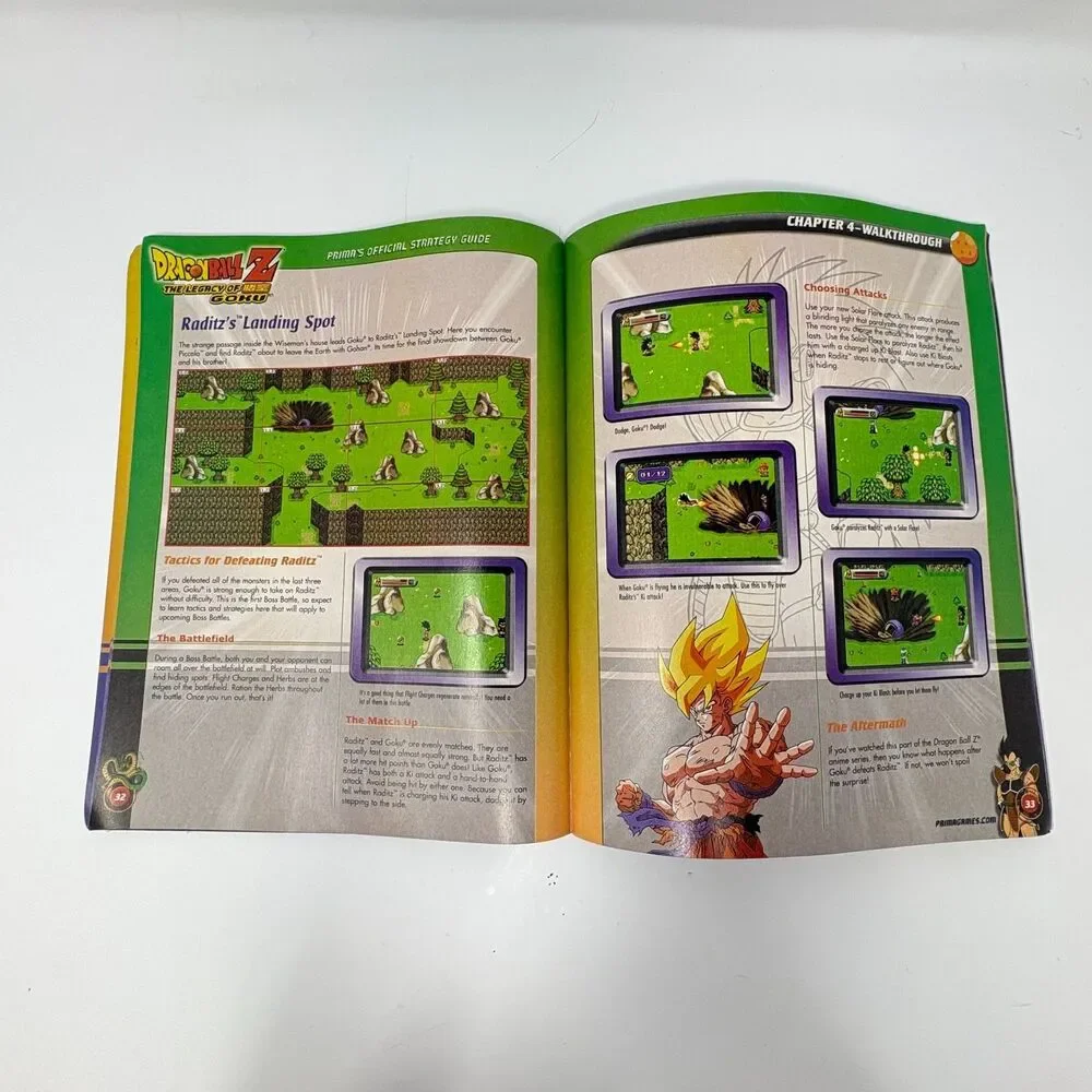 Dragon Ball Z The Legacy of Goku Prima Strategy Guide Game Boy Advance GBA 2002
